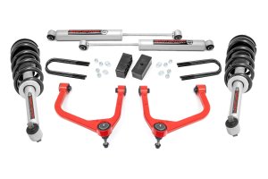 GMC Sierra 1500 Suspension Lift Kit - Front + Rear - Rough Country - 3.5 Inch Lift, Mono Leaf Rear, N3 Struts - '19-'24